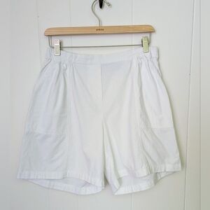 Vintage White High Rise Cotton Shorts Size L